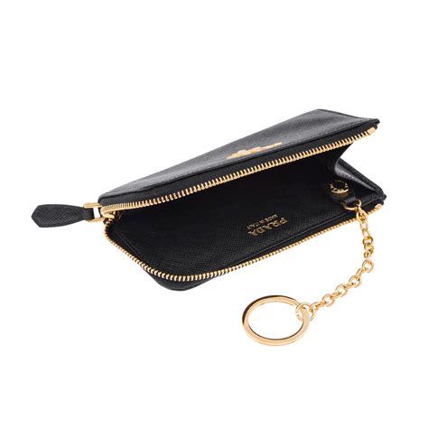 prada saffiano key pouch price|Prada leather key holder.